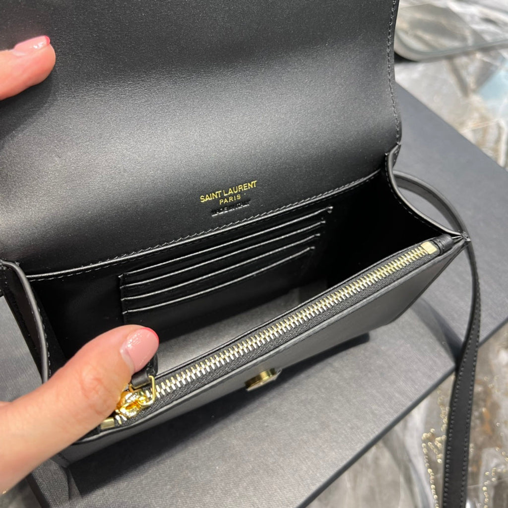 Top Quality Kate Belt Bag Black For Women, Women’s Bags 7in/18cm YSL