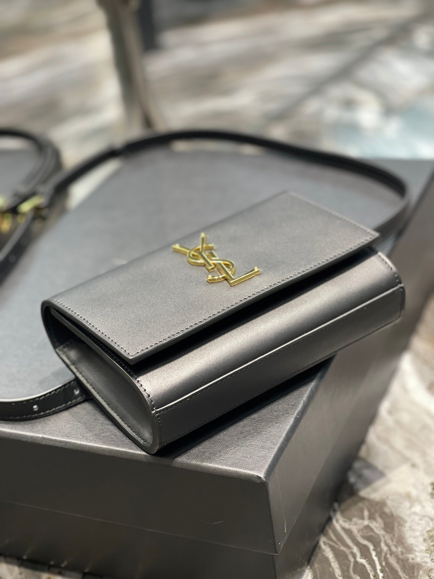 Top Quality Kate Belt Bag Black For Women, Women’s Bags 7in/18cm YSL