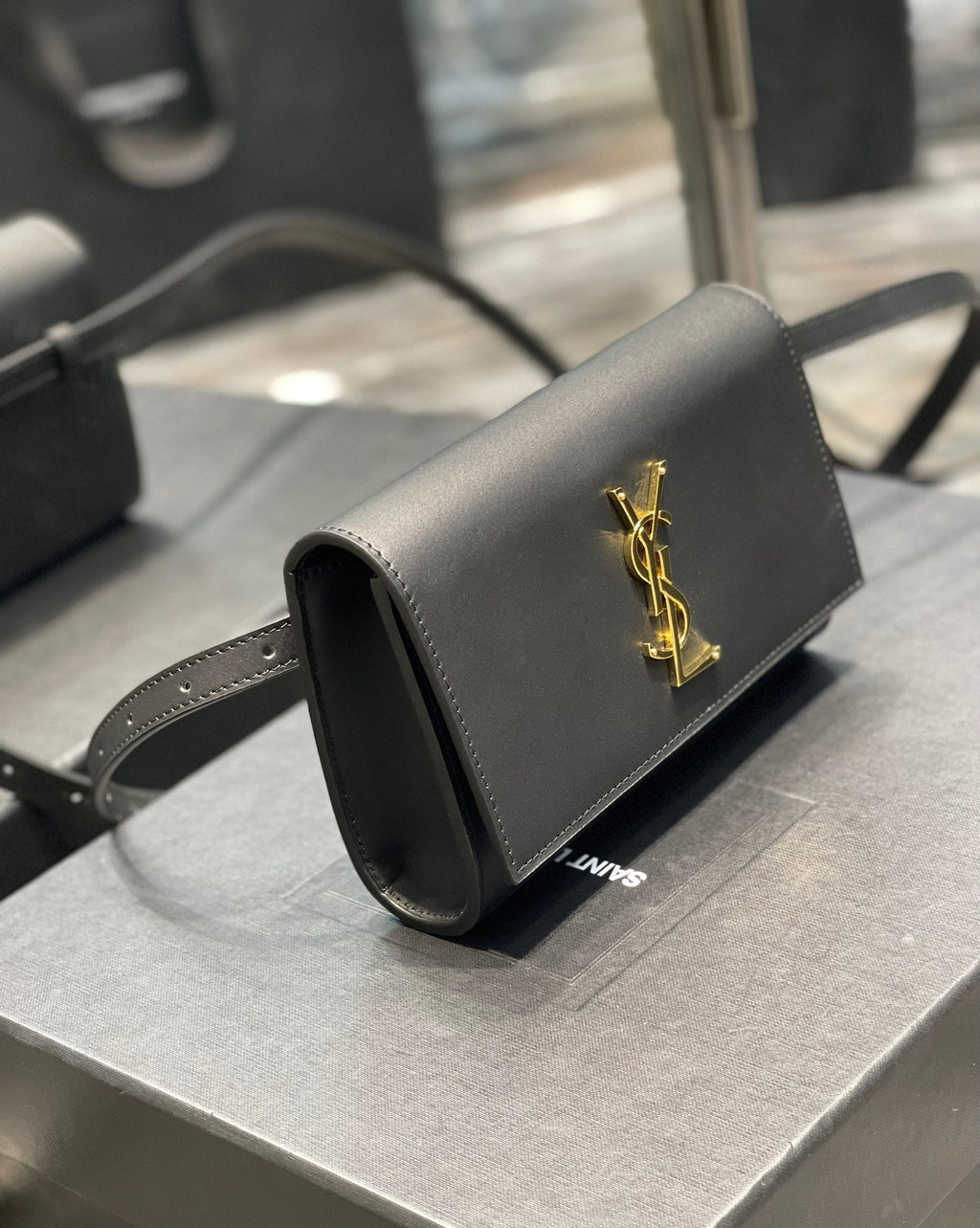 Top Quality Kate Belt Bag Black For Women, Women’s Bags 7in/18cm YSL