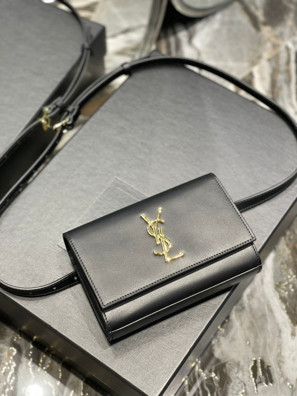 Top Quality Kate Belt Bag Black For Women, Women’s Bags 7in/18cm YSL