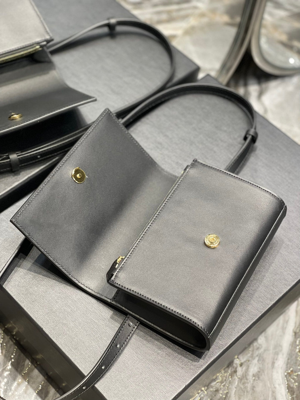 Top Quality Kate Belt Bag Black For Women, Women’s Bags 7in/18cm YSL