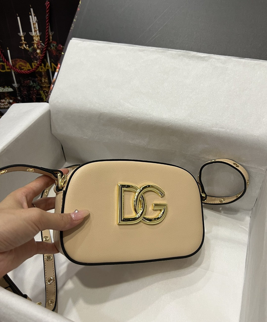 Crossbody 3.5 Bag Beige For Women 7.5in/19cm GLAMI7095AW57680404