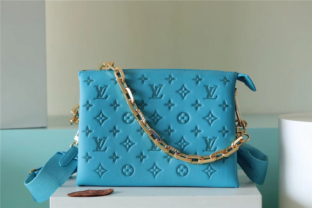 Louis Vuitton Coussin PM Monogram Blue For Women, Women’s Bags, Shoulder And Crossbody Bags 10.2in/26cm Louis Vuitton 