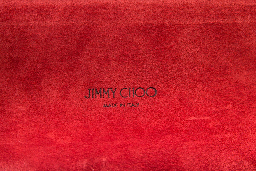 Jimmy Choo Red Lockett City Shoulder Bag