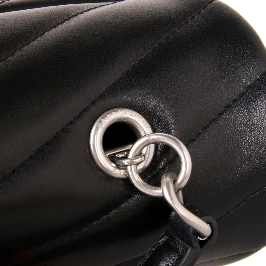 Top Quality Loulou Small Chain Bag In MatelassÃ© "Y" Black For Women 9.8in/23cm YSL 494699DV7261000