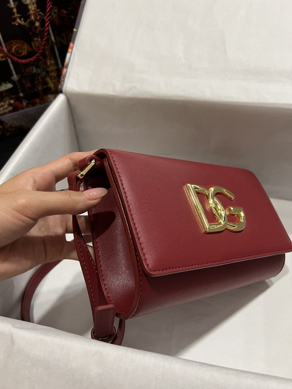 GLAMI 3.5 Clutch Burgundy For Women 8.3in/21cm GLAMIÃ‚Â 