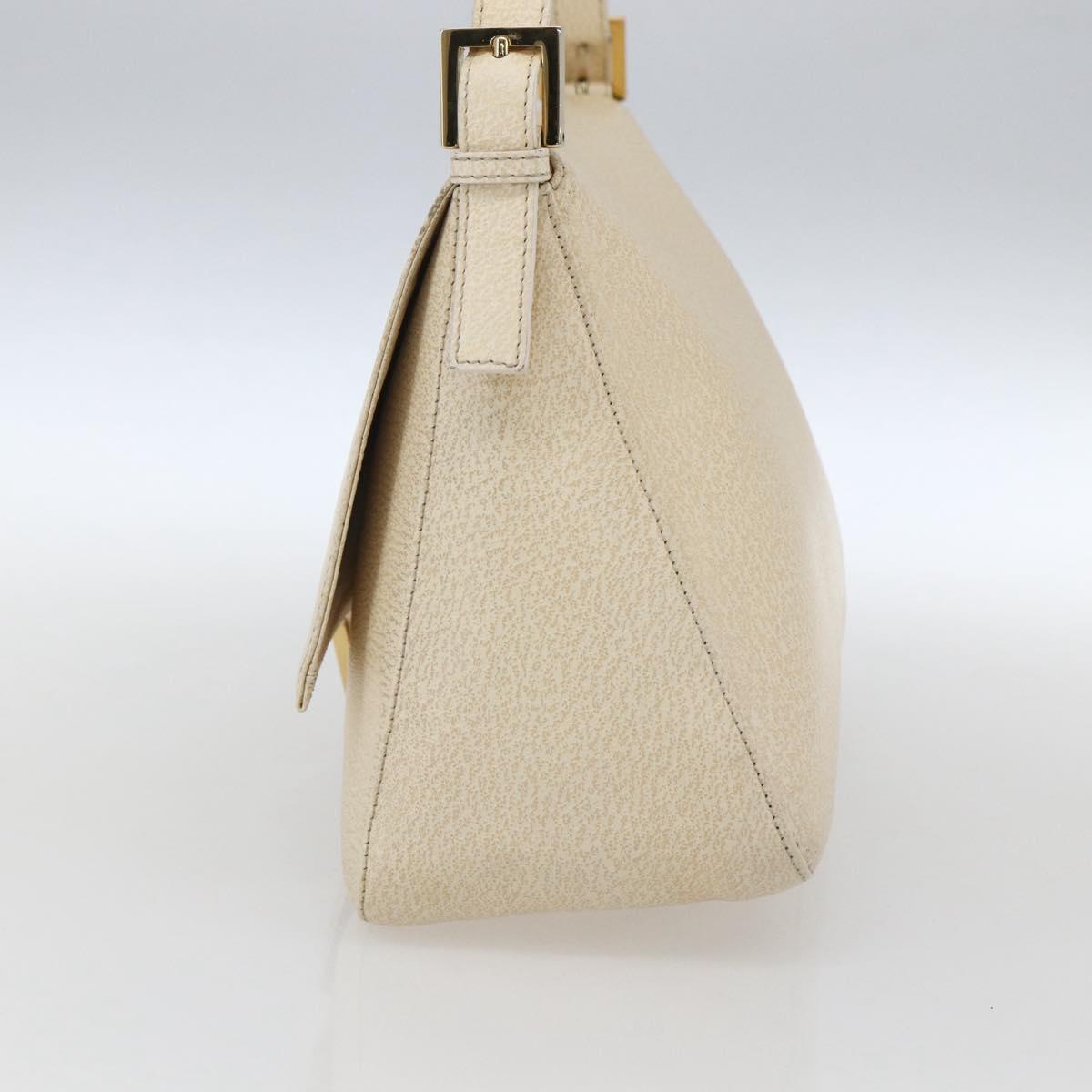 Fendi Mamma Baguette Shoulder Bag Canvas Beige Leather Shoulder Bag Bag