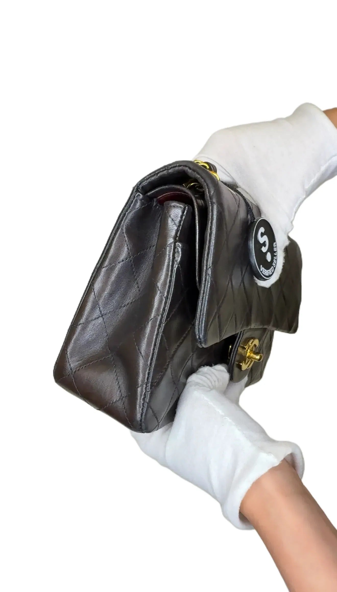 CHANEL - 1994-1996 matelasse chain shoulder bag - women - Lambskin - One Size - Black B4-17