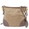Prada Logo Jacquard Leather Shoulder Bag Beige Br BT867A