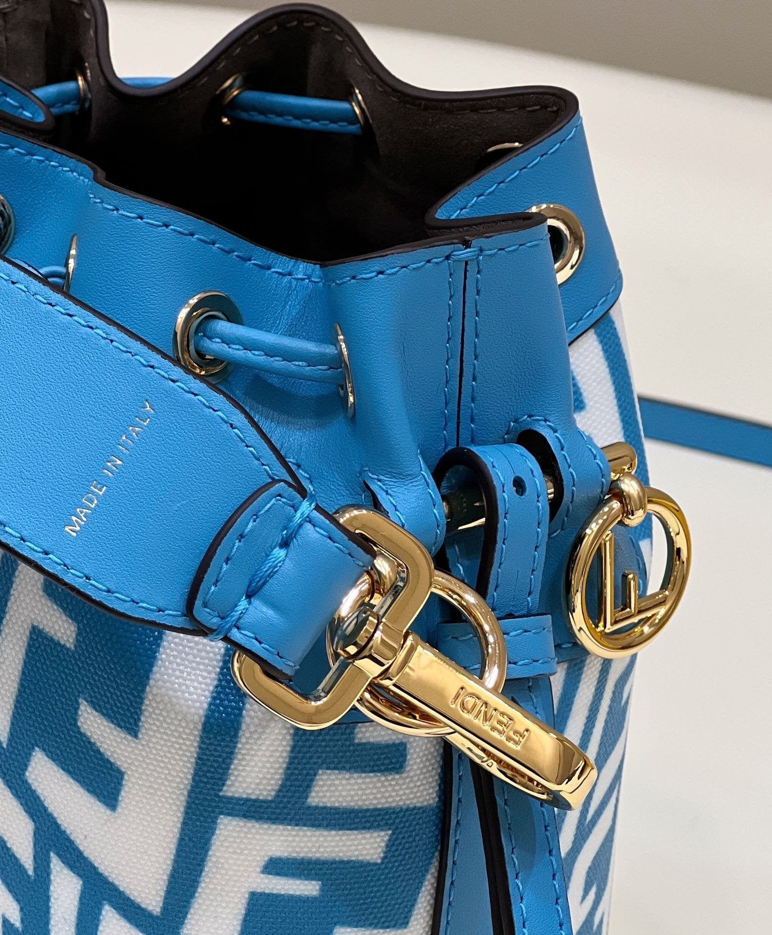 Mon Tresor Bag Blue For Women, Women’s Handbags, Shoulder And Crossbody Bags 7.1in/18cm FF 8BS010