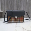 Small Vintage Check And Crossbody Bag Grey For Women, WomenÃ¢â‚¬â„¢s Bags 9in/24cm