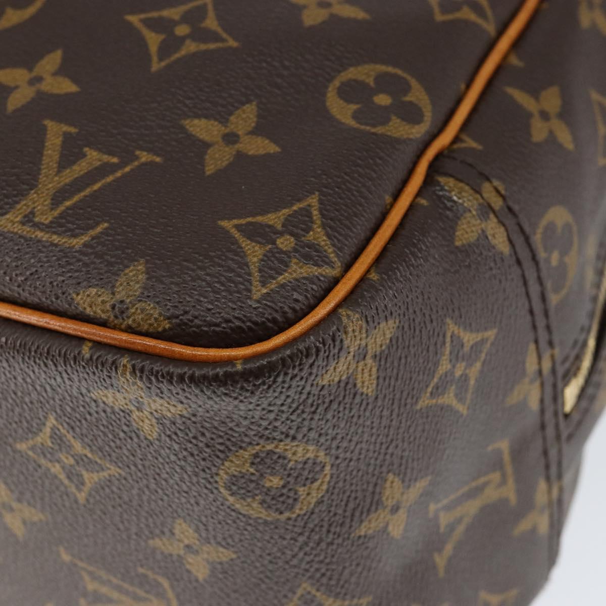 Louis Vuitton Deauville Handbag Monogram Canvas Brown Canvas Handbag