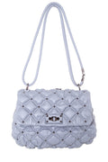 Valentino Garavani Grey Spikeme Rockstud Crossbody Handbag NWT