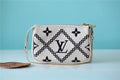 Louis Vuitton Mini Pochette AcGLAMIssoires Monogram Empreinte White For Women, WomenÃƒÂ¢Ã¢â€šÂ¬Ã¢â€žÂ¢s Handbags, Shoulder Bags And Crossbody Bags 6.1in/15.5cm Louis VuittonÃƒâ€šÃ‚Â 