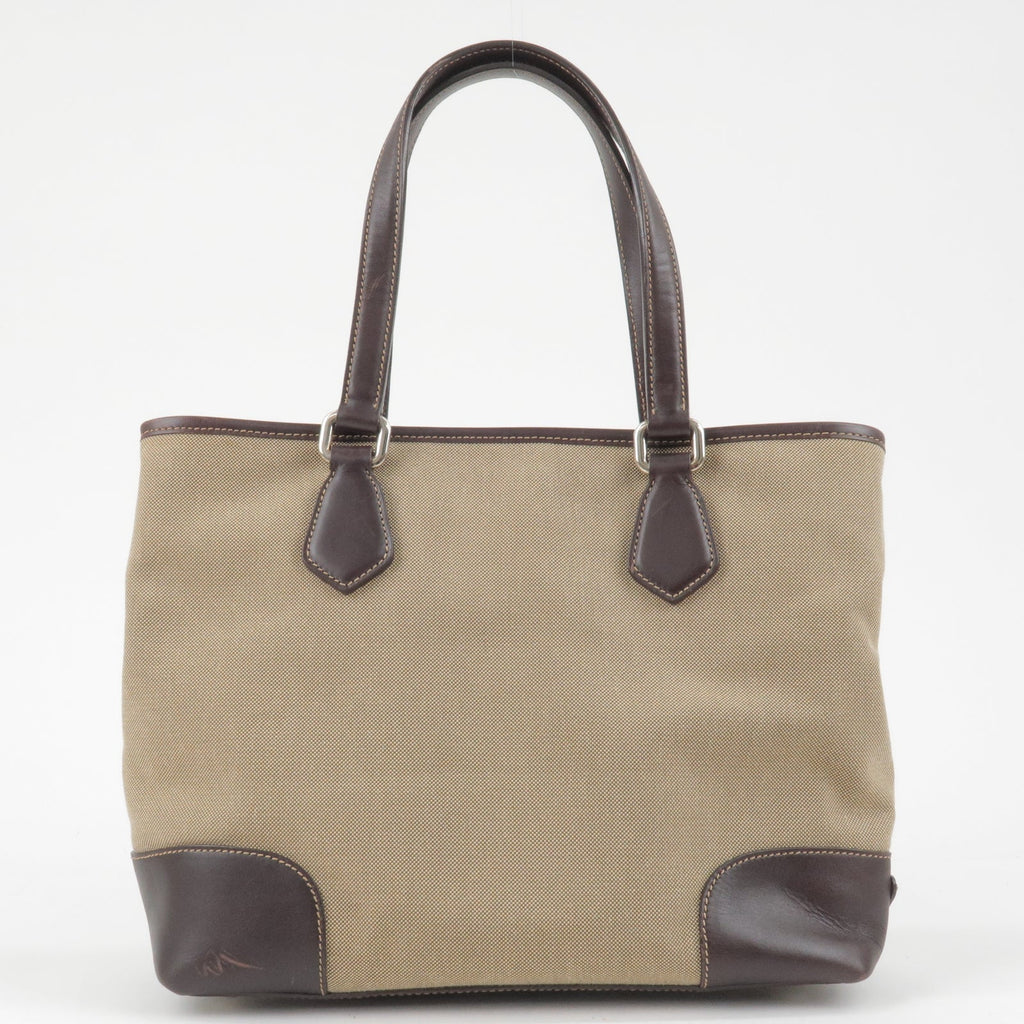 Prada Logo Jacquard Leather 2Way Bag Beige Br BR3414