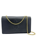 YVES SAINT LAURENT Belle De Jour Chain Leather Crossbody Bag Black