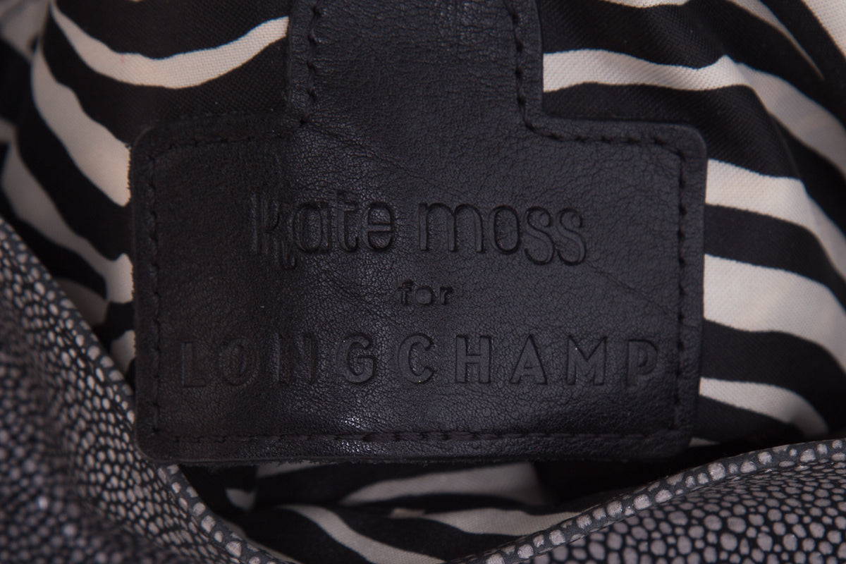Longchamp Black Leather Shoulder Bag