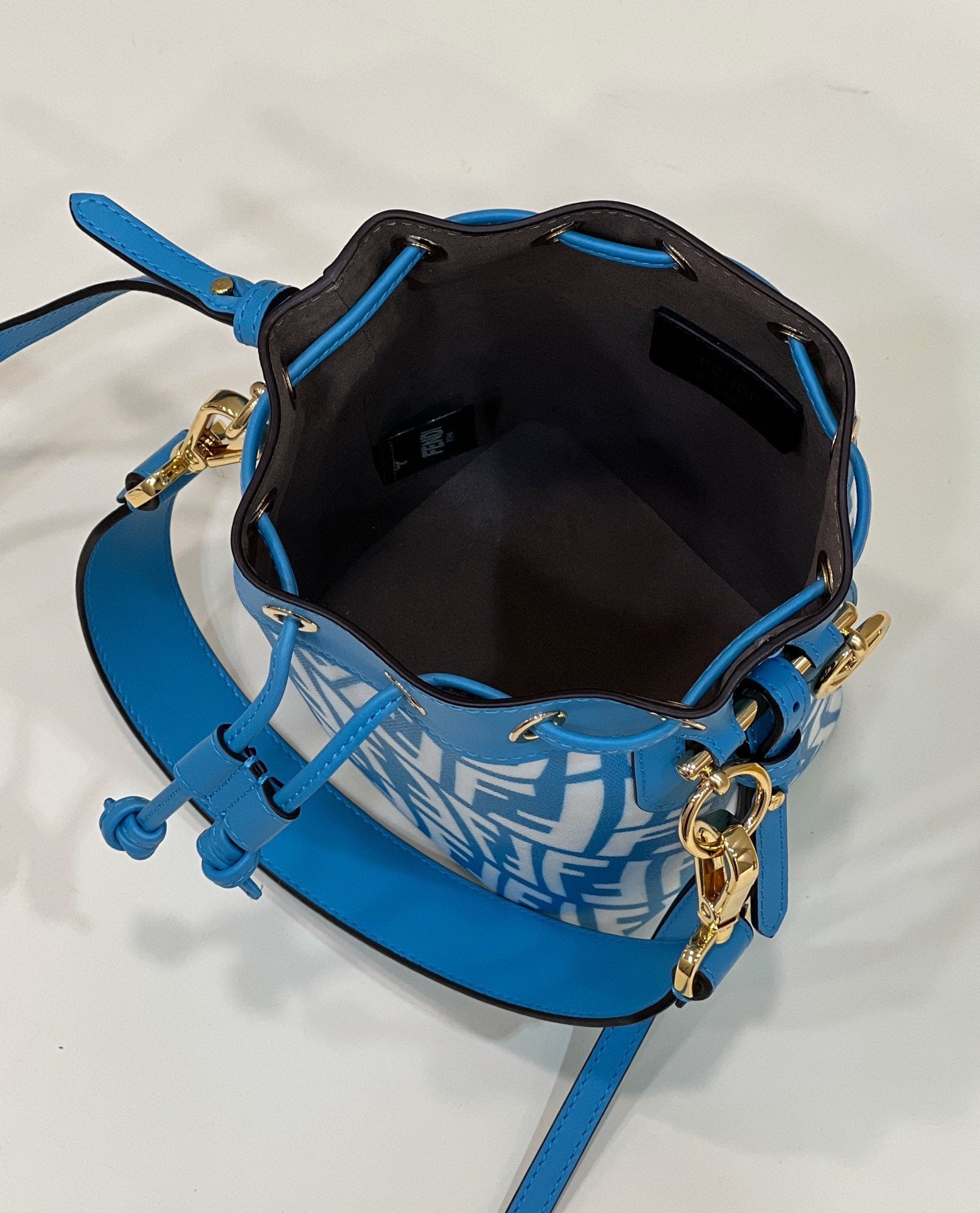 Mon Tresor Bag Blue For Women, Women’s Handbags, Shoulder And Crossbody Bags 7.1in/18cm FF 8BS010