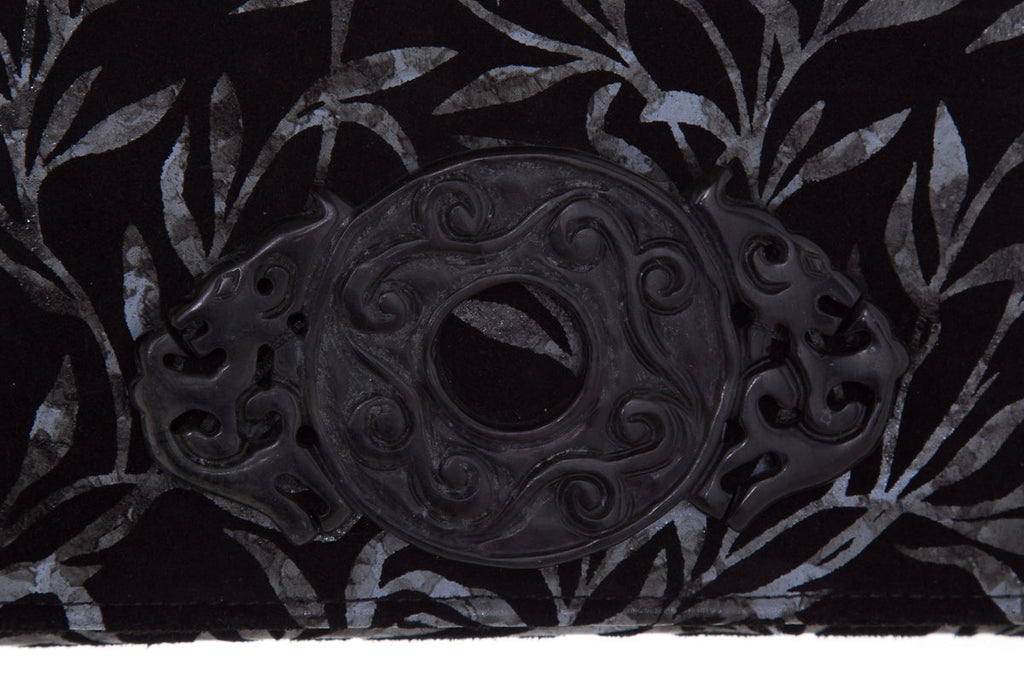 Rafael Sanchez Vintage Black Printed Shoulder Bag