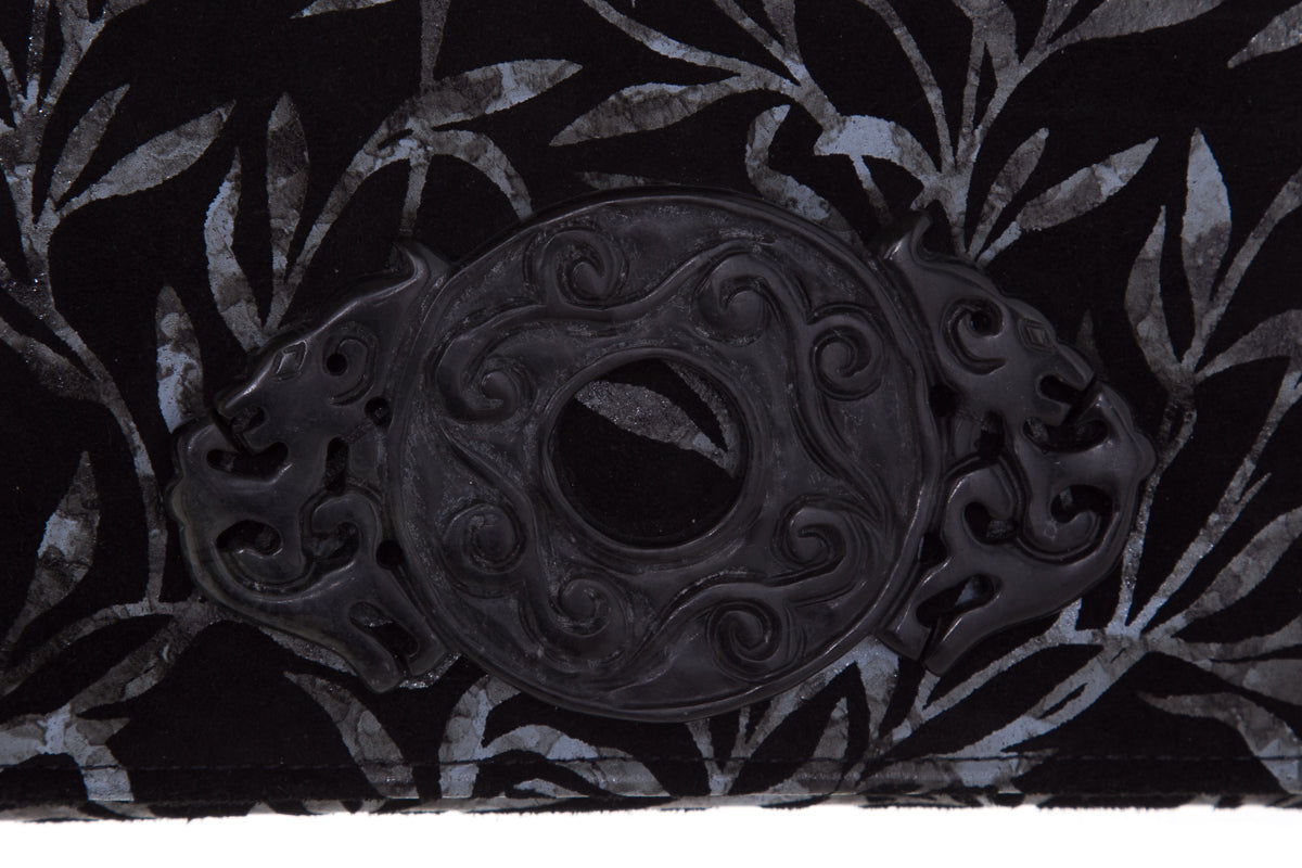 Rafael Sanchez Vintage Black Printed Shoulder Bag