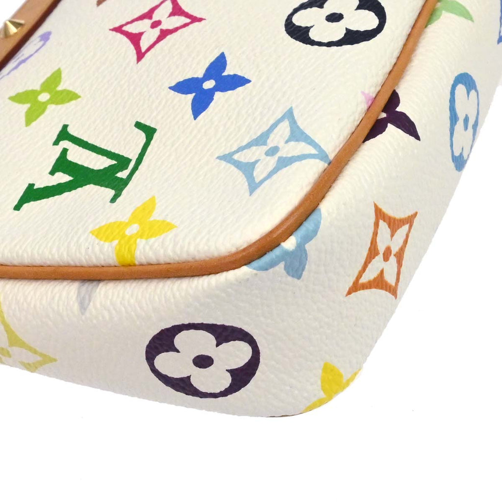 Louis Vuitton White Multicolor Pochette Accessoires M92649
