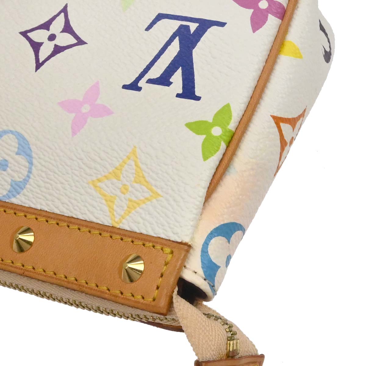 Louis Vuitton White Multicolor Pochette Accessoires M92649