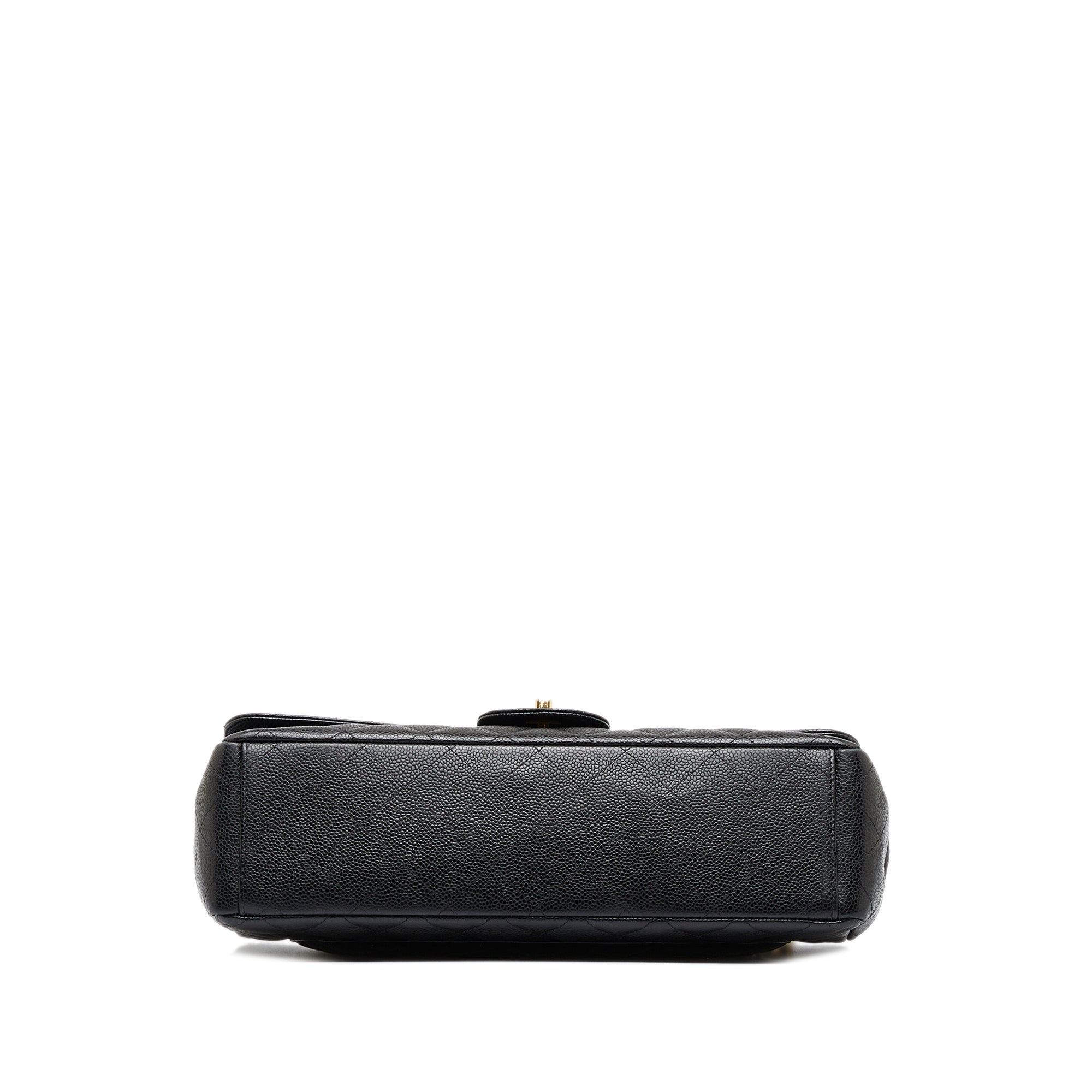 Chanel Classic Double Flap Maxi Black Caviar Gold