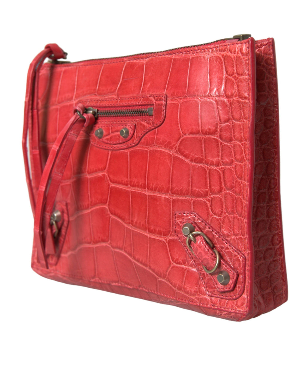 Balenciaga Exotic  Alligator Leather Women's Clutch