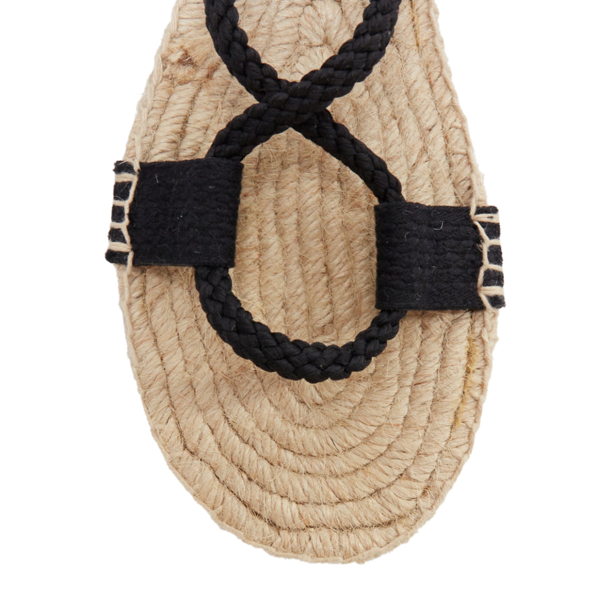 Dior Diorexpress embroidered cotton rope tie jute sandals