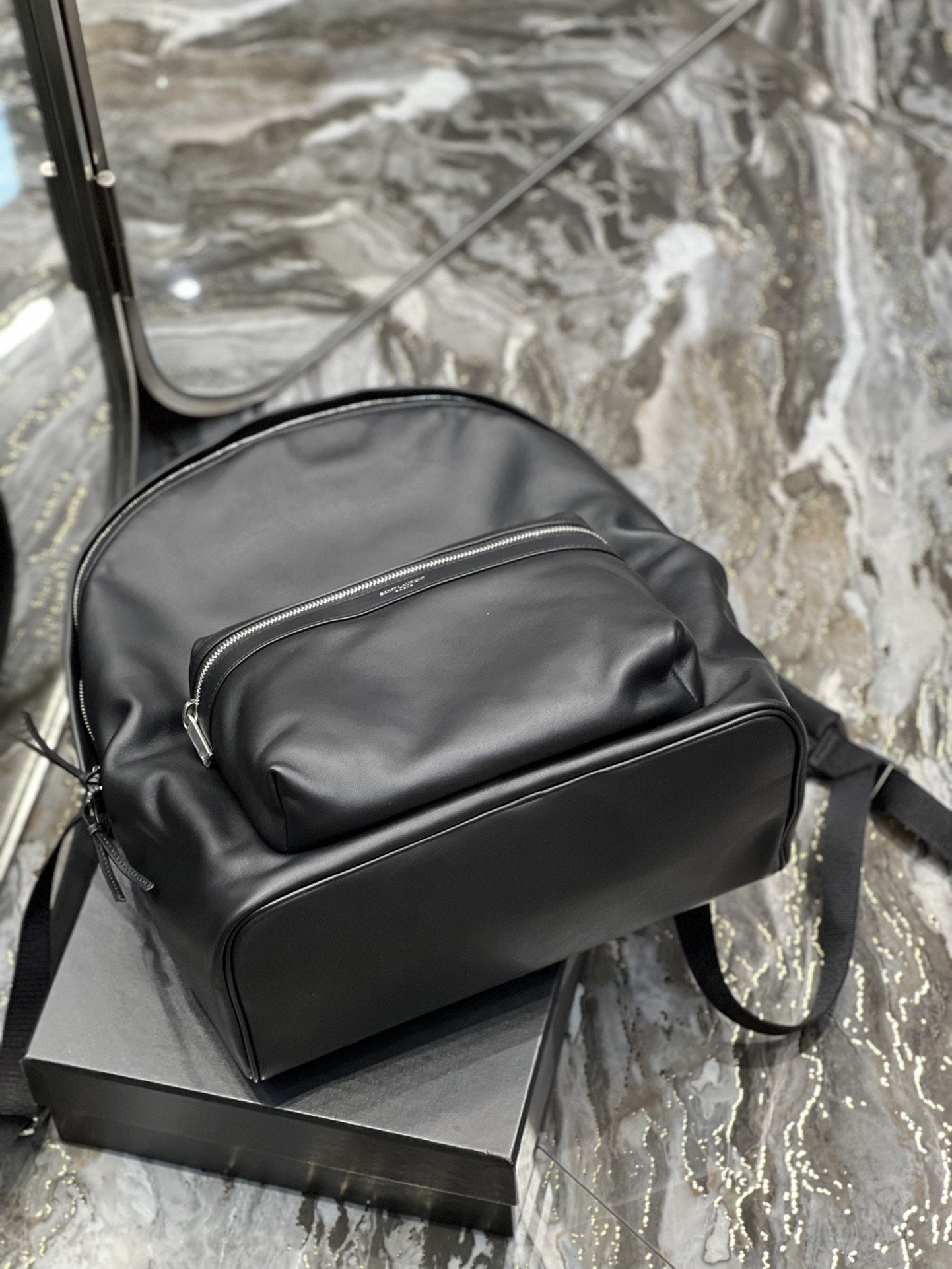 Top Quality City Backpack Unisex For Women 15in/38cm Black YSL