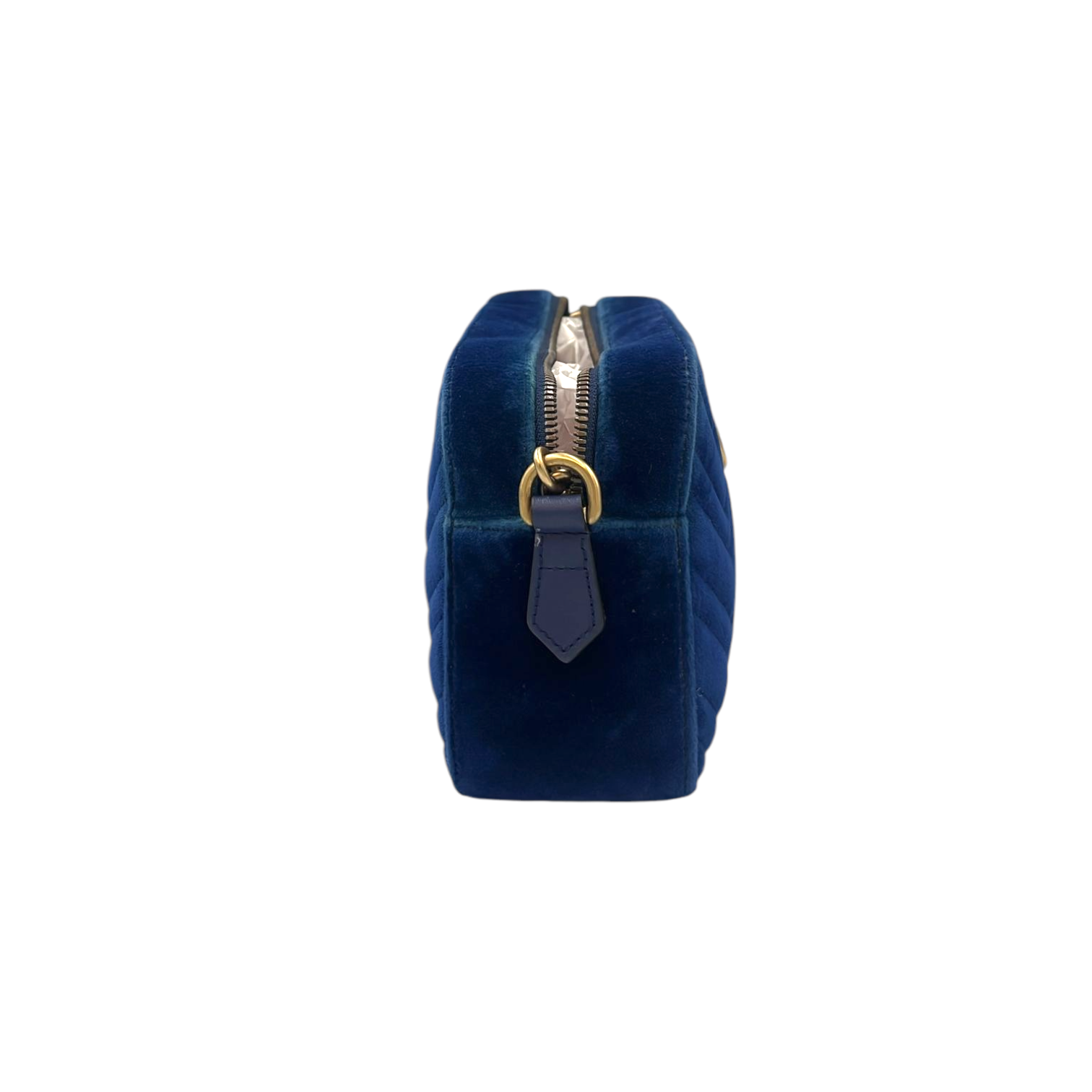 Gucci Gucci Marmont Crossbody Bag Blue Quilted VeLouis Vuittonet