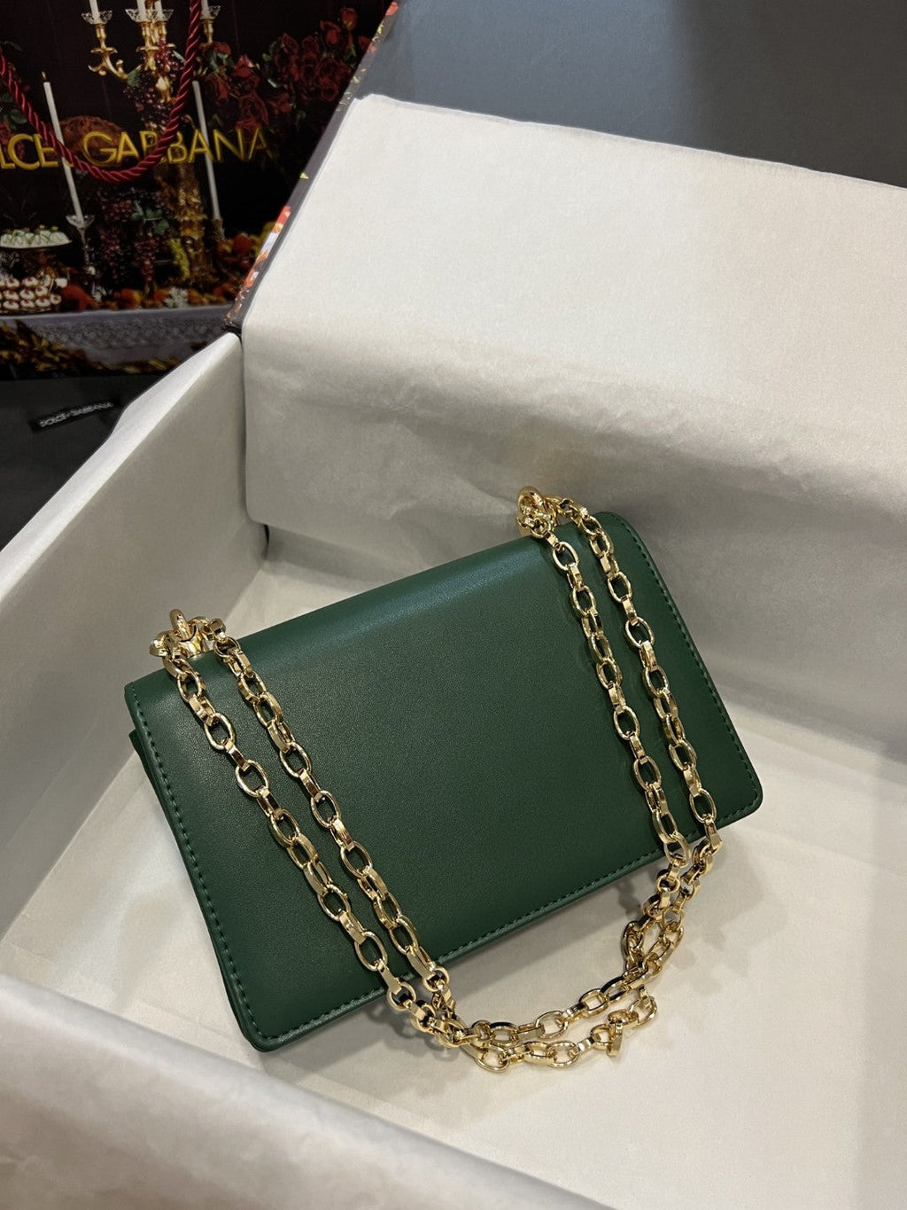 Nappa Girls Shoulder Bag Green For Women 8.3in/21cm GLAMIÃ‚Â 