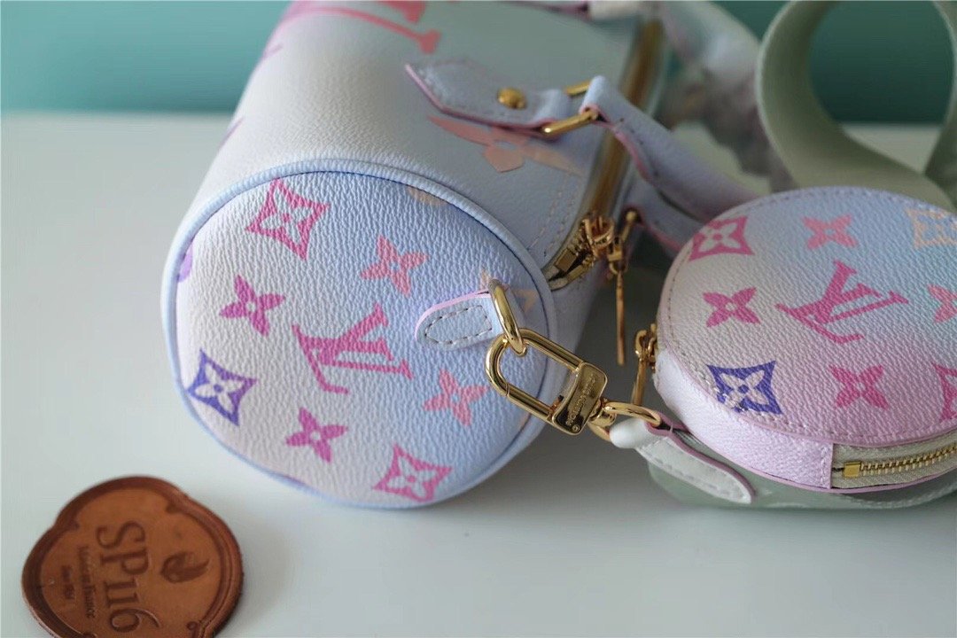 Louis Vuitton Papillon GLAMI Bag Classic Monogram For Women 20cm Sunrise Pastel Louis Vuitton M46078