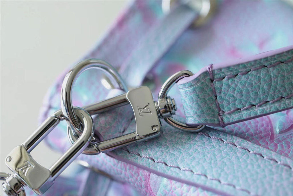 Louis Vuitton Nano Noe Monogram Empreinte Light Blue For Women,  Shoulder And Crossbody Bags 6.3in/16cm Louis Vuitton M81463