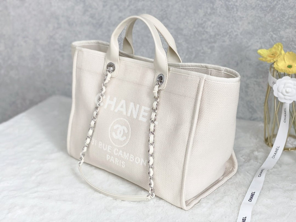 ChanelSmall Shopping Bag SiLouis Vuittoner Hardware Cream For Women, Women’s Handbags, Shoulder Bags 15.2in/39cm AS3257