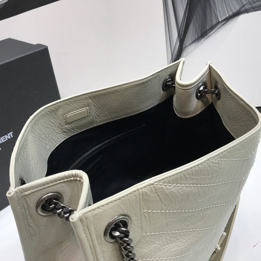 YSSL Niki Medium Shopping Bag White For Women 12in/32cm YSLÂ 
