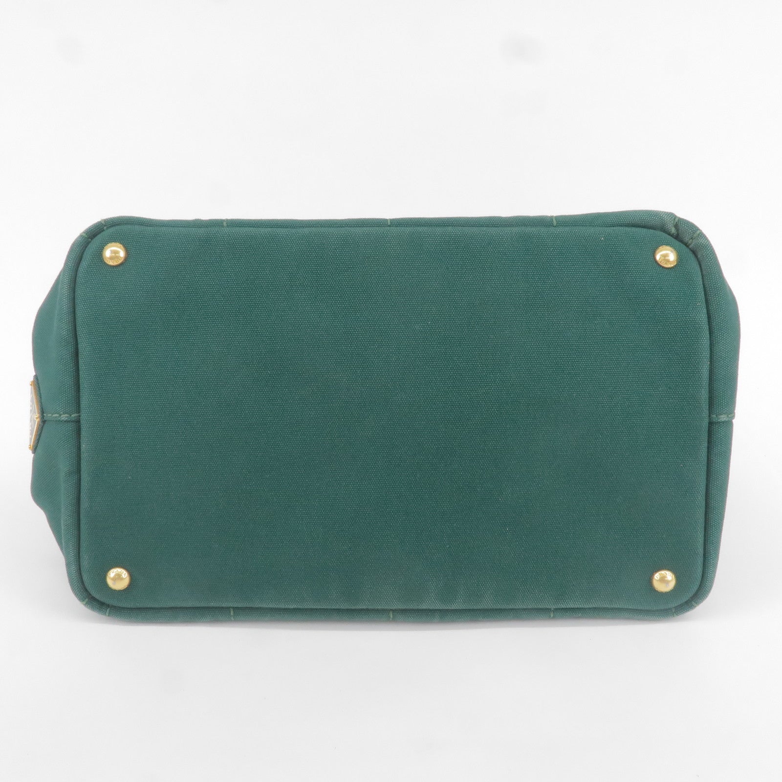 Prada Canapa Canvas Tote Bag Green BN2642