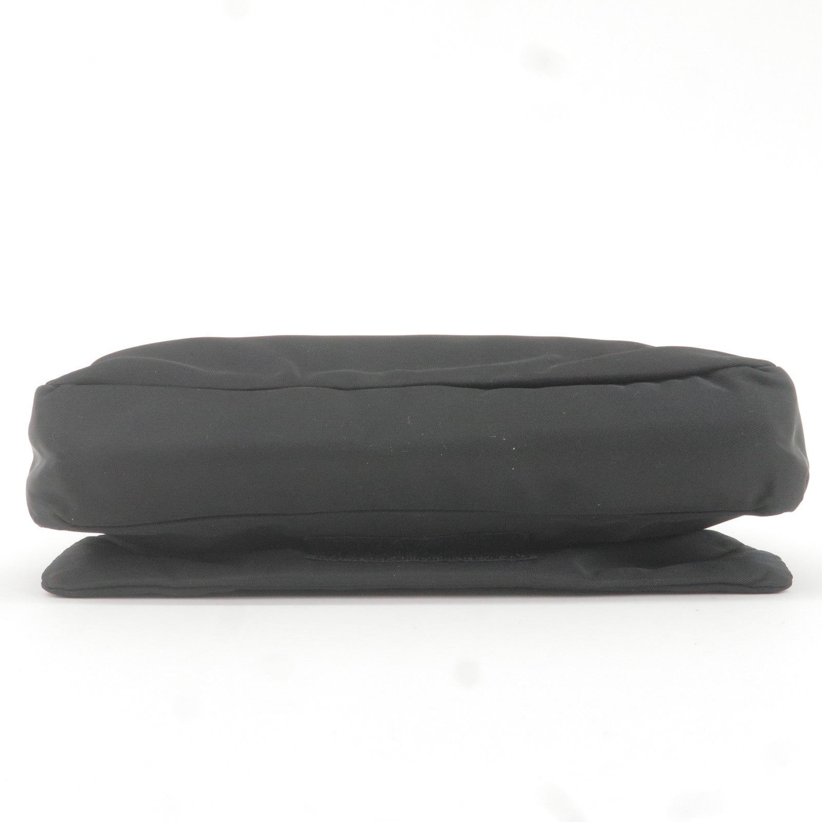 Prada Logo Nylon Leather Shoulder Bag NERO Black B9717