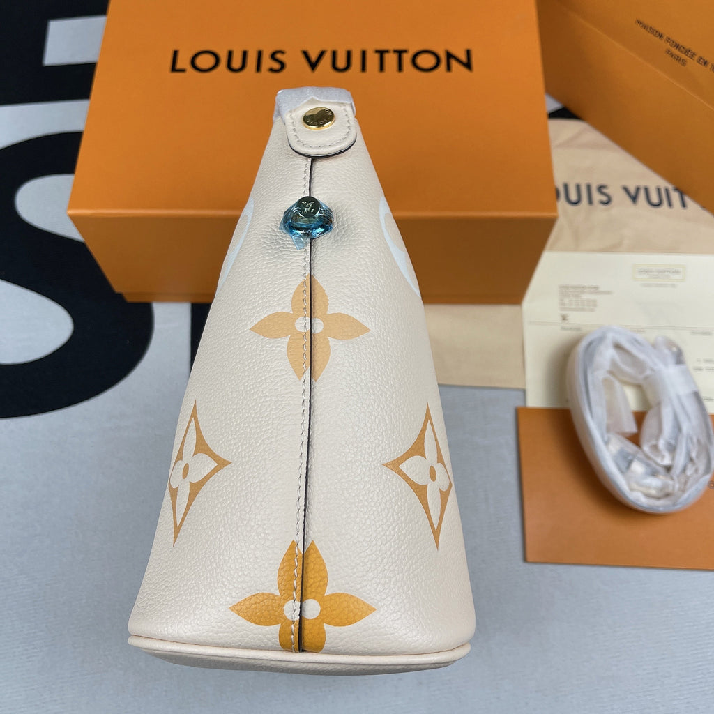 Louis Vuitton Neverfull MM Monogram Canvas Beige For Women,  Shoulder and Crossbody Bags 9.4in/24cm Louis Vuitton 