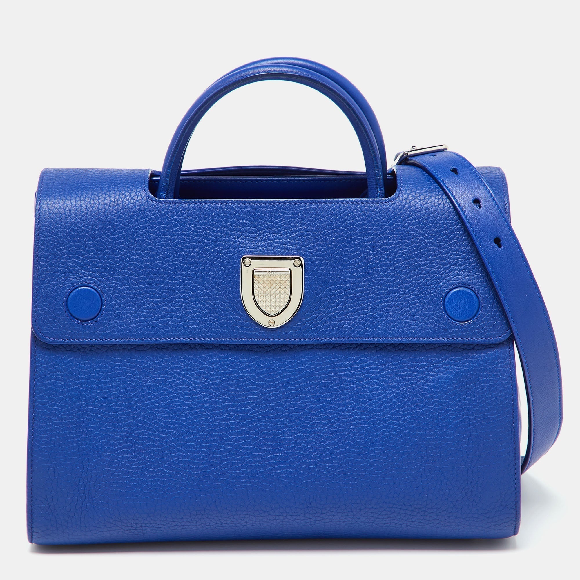 Dior Blue Leather Medium Diorever Tote