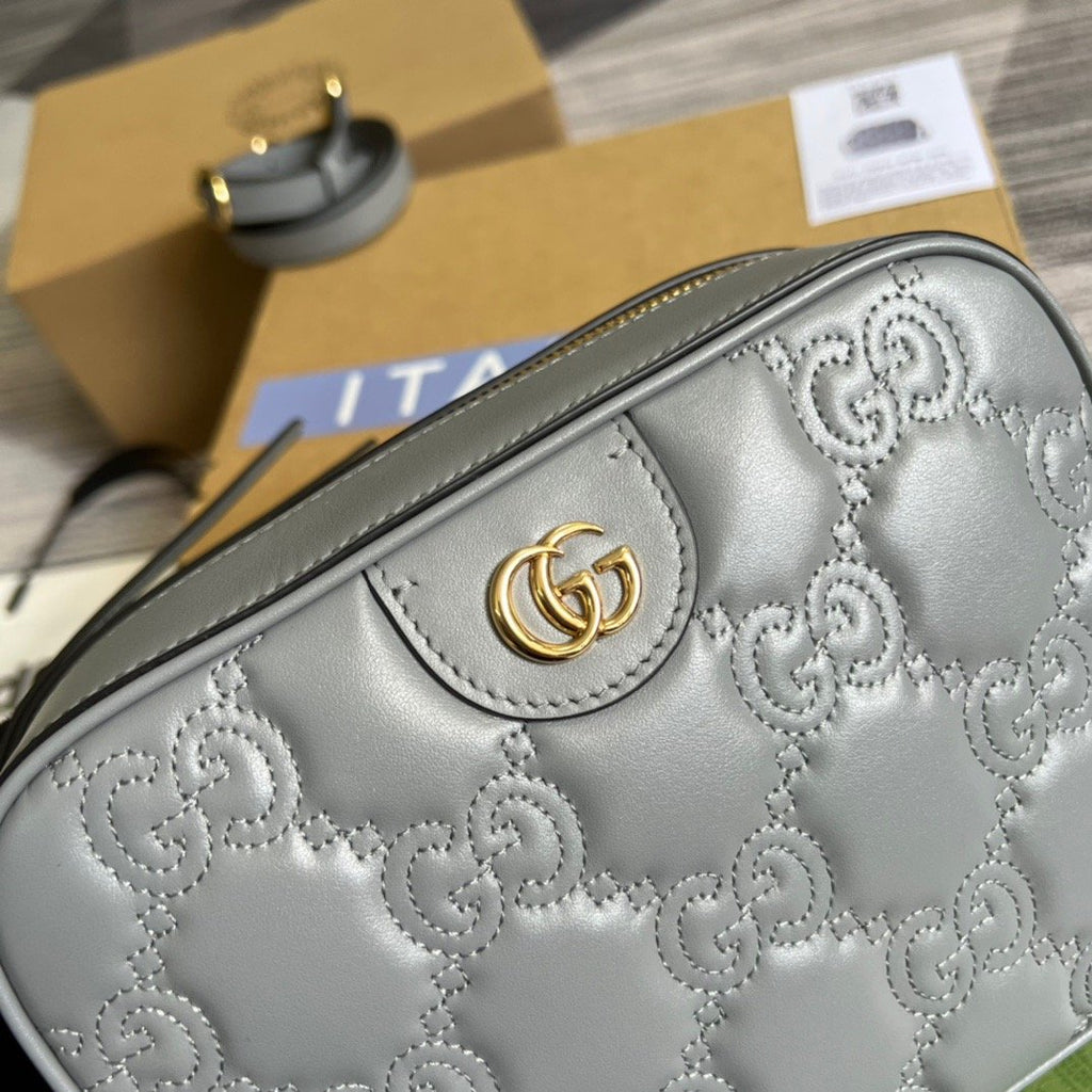 Gucci Matelasse Shoulder Bag Jade Green For Women, Women’s Bags 8.5in/22cm Gucci