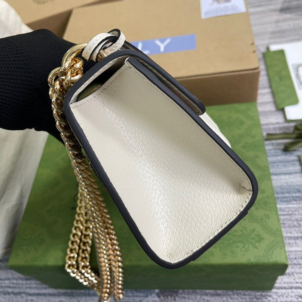 Padlock Small Strawberry Shoulder Bag Beige For Women, Women’s Bags 7.9in/20cm Glami