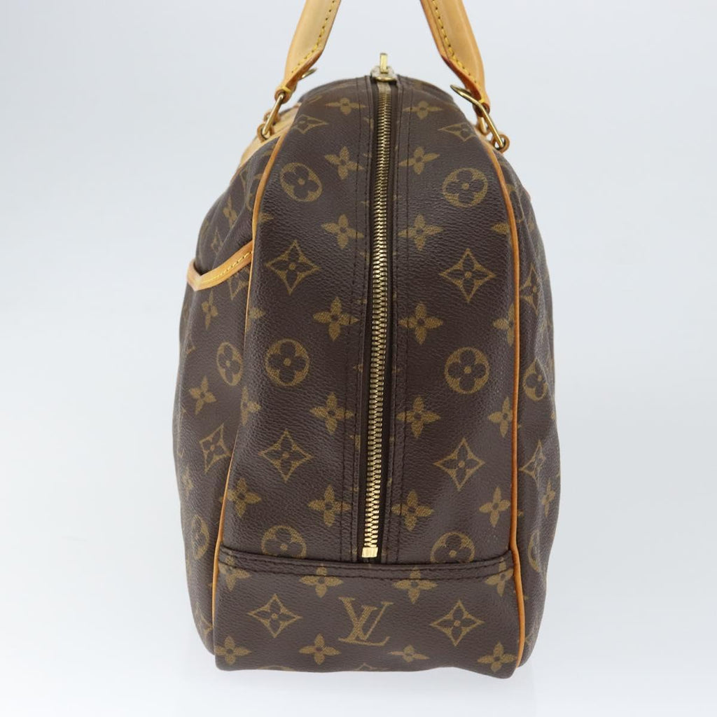 Louis Vuitton Deauville Handbag Monogram Canvas Brown Canvas Handbag