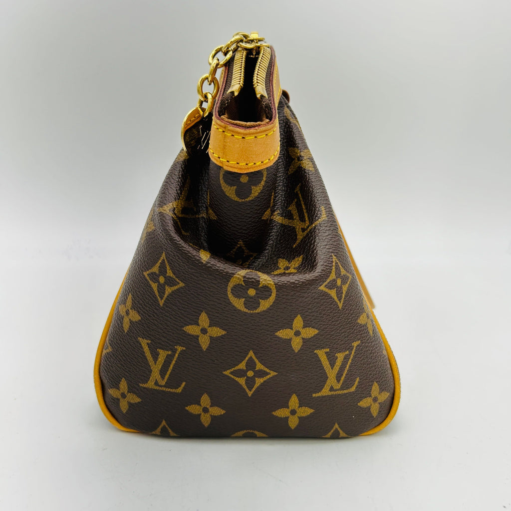 LOUIS VUITTON Tivoli PM Brown Monogram Leather Women's Shoulder Bag GP10180816