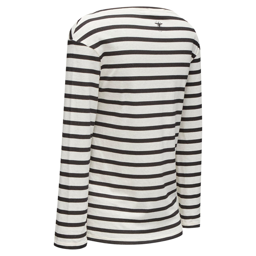 Dior No Great Women Artists Striped Cotton Linen Tshirt