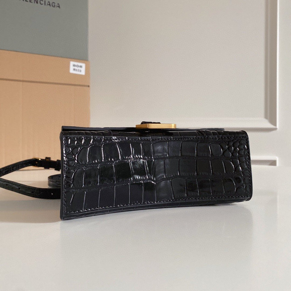 Balenciaga Hourglass XS Handbag In Black, For Women, WomenÂs Bags 7.4in/19cm