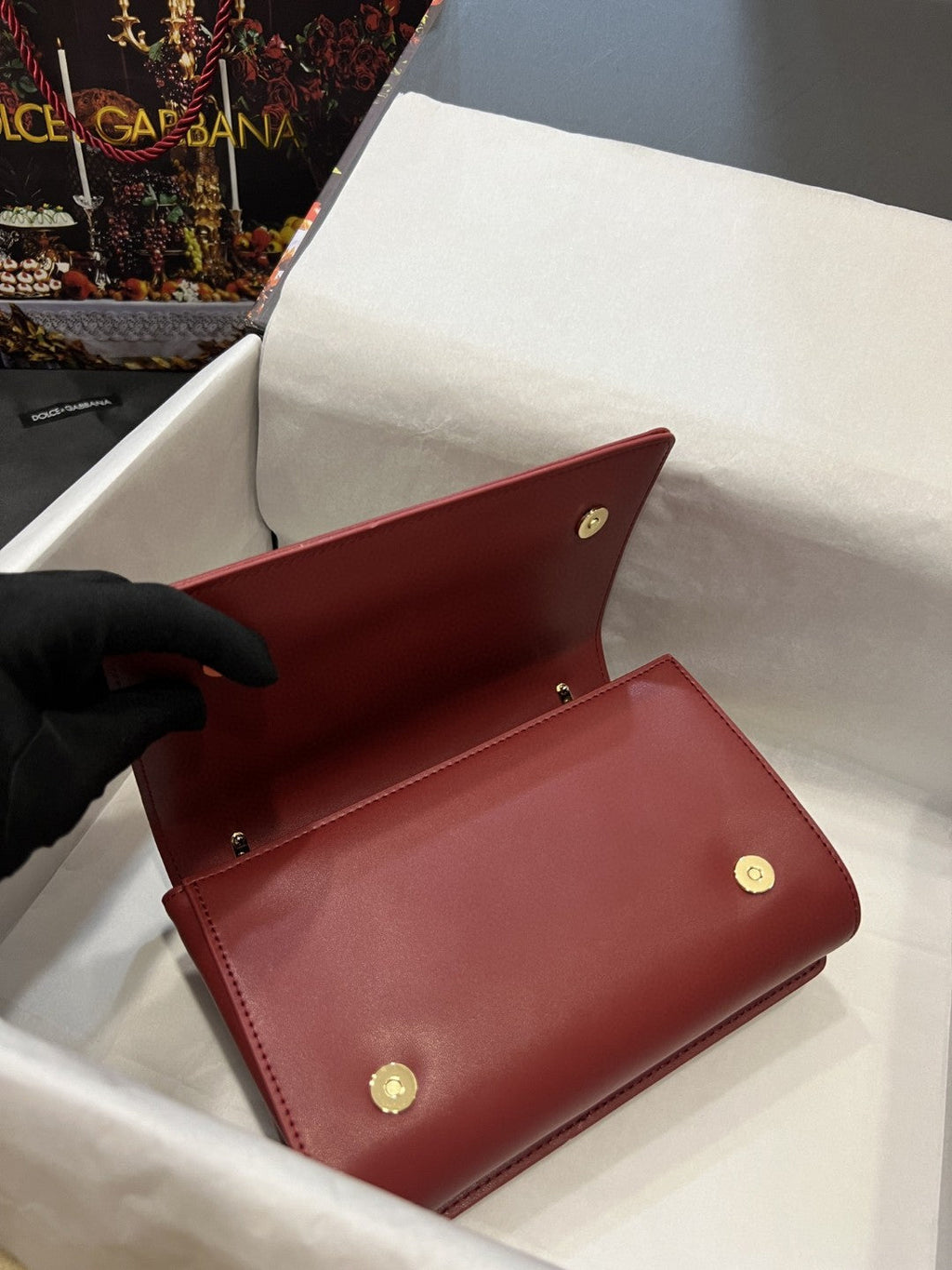 Nappa Girls Shoulder Bag Burgundy For Women 8.3in/21cm GLAMIÃ‚Â 