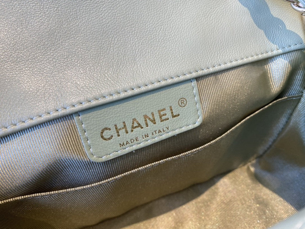 ChanelSmall GlamIap Bag Gold Hardware Green For Women Handbags, Shoulder Bags 7.5in/19cm AS2232