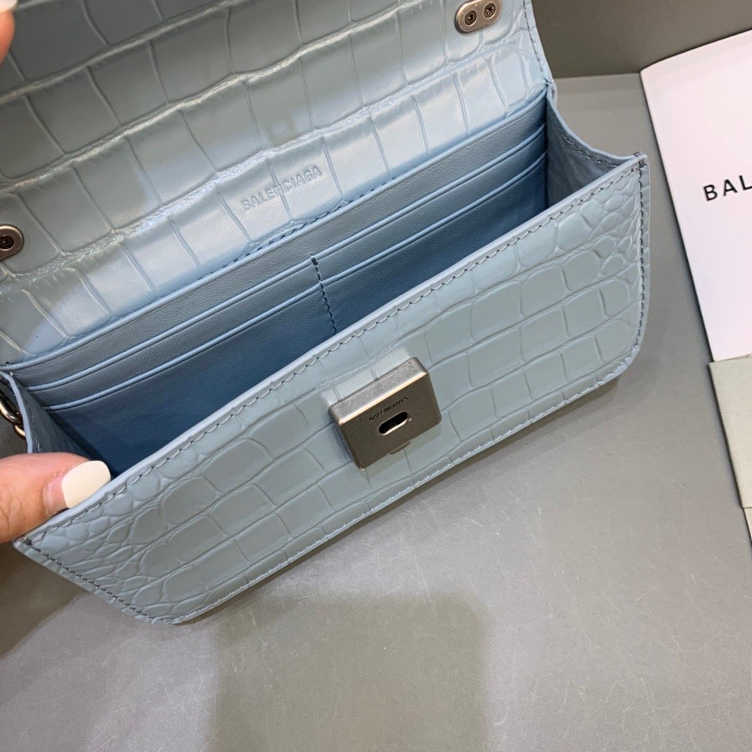 Gossip Small On Chain Shoulder Bag Blue, For Women,  Bags 7.4in/19cm