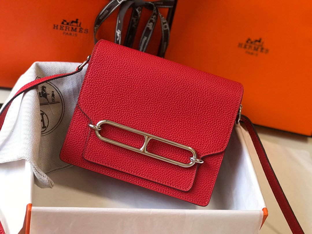 Mini Evercolor Sac Roulis 19 Red For Women, Handbags, Shoulder Bags 7.5in/19cm